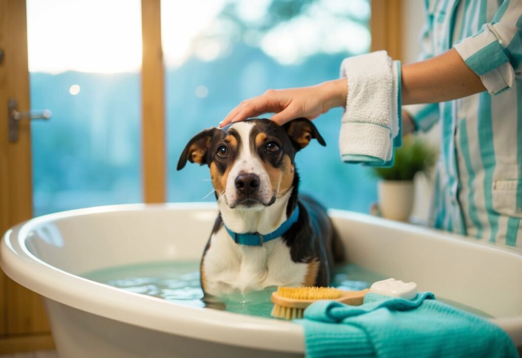 Pode dar banho em cachorro no cio?